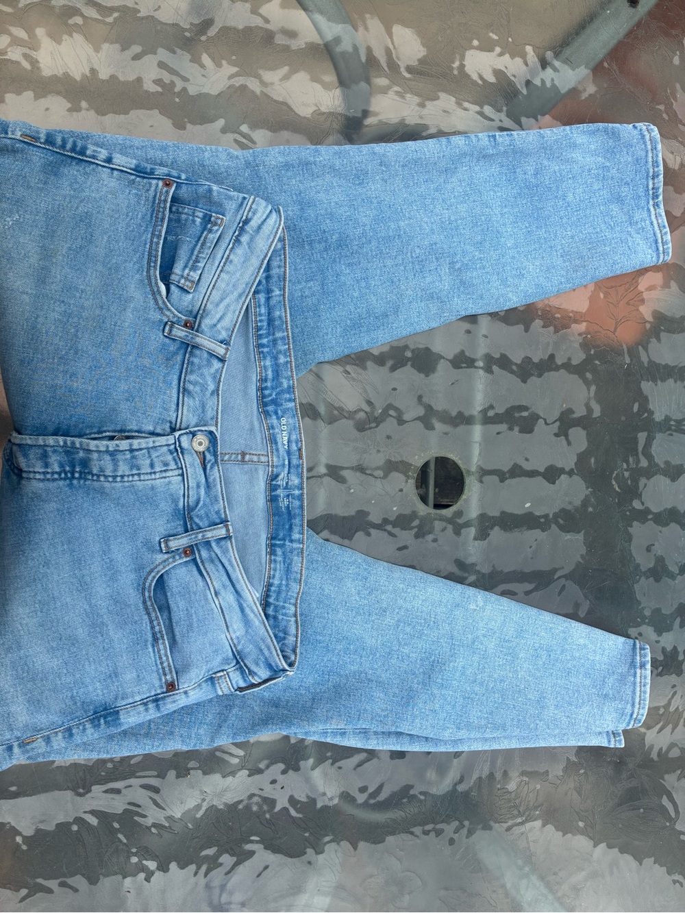 Old Navy Light Blue High-Rise Wide-Leg Jeans